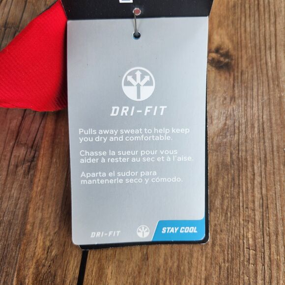 Nike Golf Dri-Fit Adult Strapback Visor Red White Swoosh Tennis Sports Athletic - Picture 13 of 14